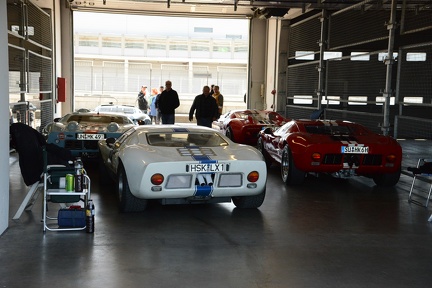 Garage with 5 GT40s